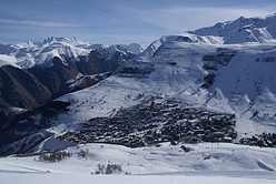 Les Deux Alpes - Ort vom Valle Blanche