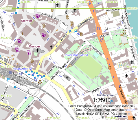 Mapnik-Renderer + lokale PostgreSQL Datenbank