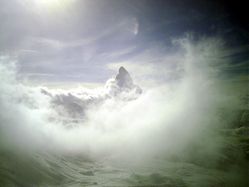 Gastfoto: Matterhorn aus der Gondel Gant/Hohtlli