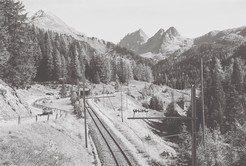 Lago Maggiore 1983 - Albula, Abfahrt nach Chur