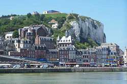 Le Tréport von Mers les Bains aus gesehen Le Tréport