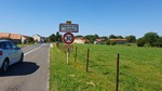 Cond sur Suippe, kopfstehendes Schild