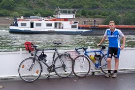 Fähre Stadt Boppard am Morgen Fähre Stadt Boppard