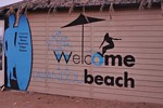 Le Lavandou, Fuweg am Strand