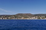 Blick vom Wasserskiboot auf le Lavandou