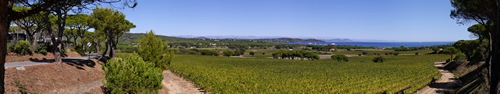 Cte d'Azur - Panorama der Bucht von Pampelonne