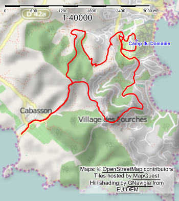 Côte d'Azur - Radtour nach Cabasson
