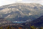 Route Napolon, Lac de Castillon aus der Ferne