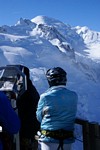 Chamonix - Aiguille du Midi, Blick auf den Mont Blanc