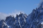 Chamonix - Valle Blanche, Felsnadeln