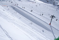 Les Deux Alpes - Halfpipe im Sektor Toura