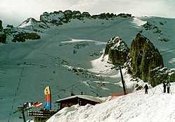 Am Passo Pordon: Pisten an der Marmolada