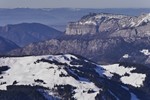 La Clusaz, Beauregard von der Piste Aiguille