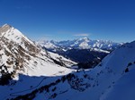 La Clusaz, Beauregard von der Piste Aiguille