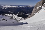 La Clusaz, la Clusaz von der Piste Crintiaux