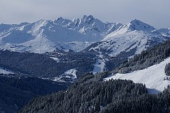 la Plagne - Blick auf Courchevel la Plagne