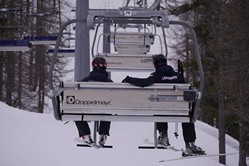 Montgenvre/Sestriere, Polizei auf der Piste