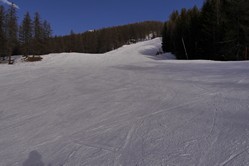 Montgenvre/Sestriere, Leere Pisten in Sansicario