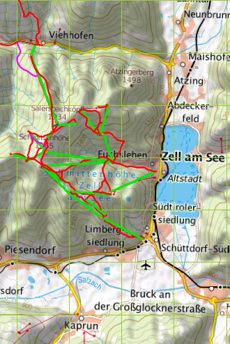 Saalbach-Hinterglemm, Skigebiet Zell am See