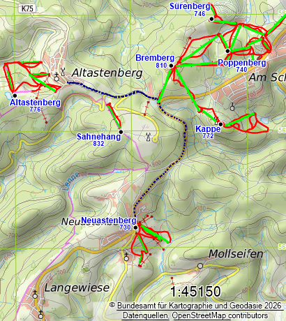 Sauerland - Kartierung Winterberg mit Alt- und Neuastenberg