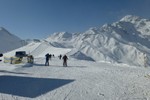 Schnee aus hohen Wolken