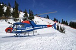 Sankt Anton, Hubschrauber an der Damenabfahrt