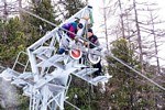 Zermatt - Laufradwechsel am Sessellift Patrullarve